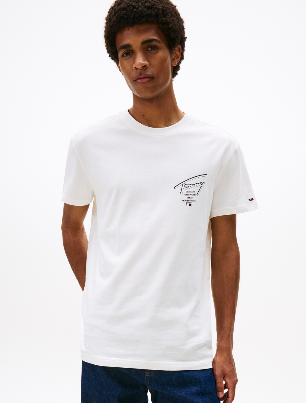 Signature Back Logo Jersey T-Shirt, Ancient White, hi-res