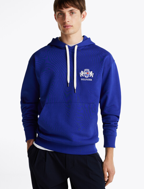 Small Crest Embroidery Hoodie
