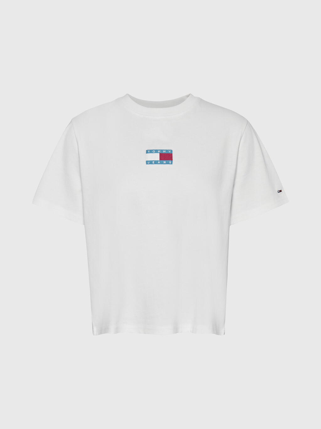 徽章經典版型平紋 T 恤, White, hi-res