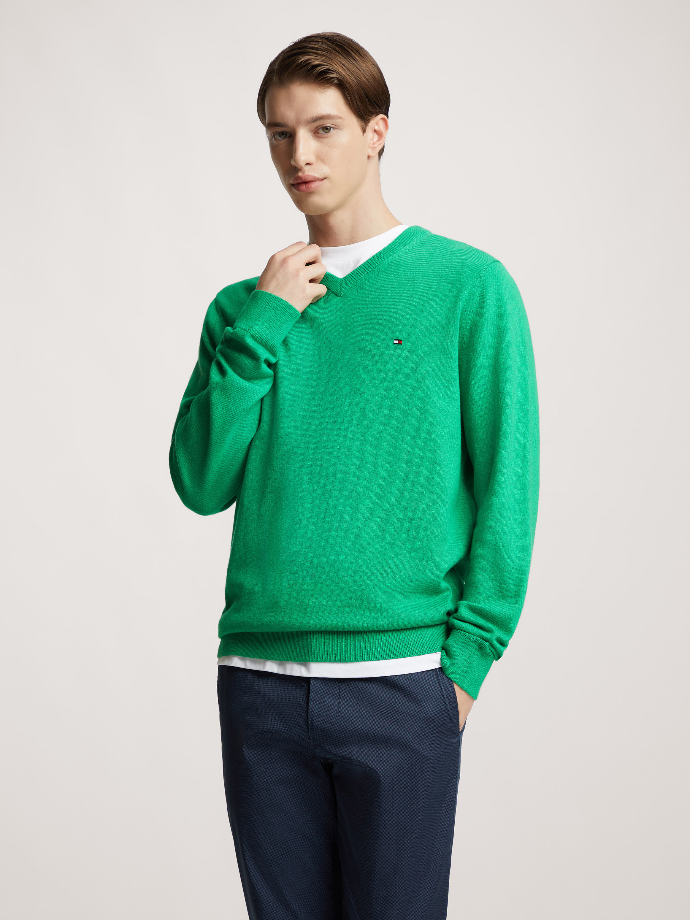 Tommy hilfiger v neck sweatshirt outlet