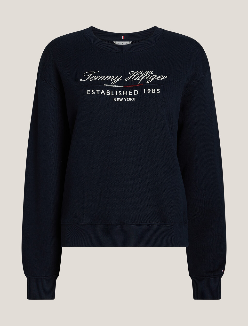 Script Logo Crew Neck Sweatshirt, Desert Sky, hi-res