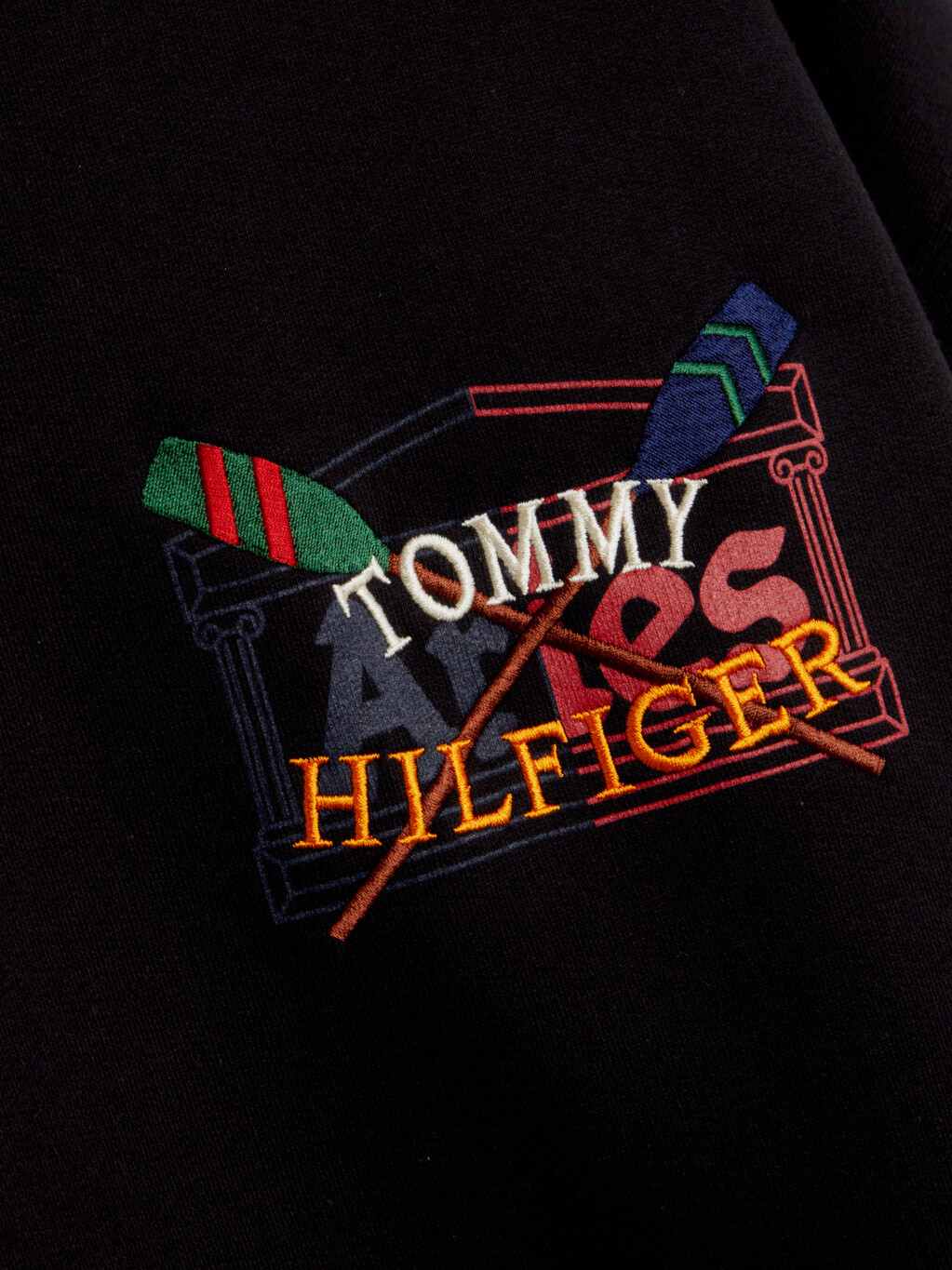 Tommy X Aries Unisex Logo Sweatshirt, Black, hi-res