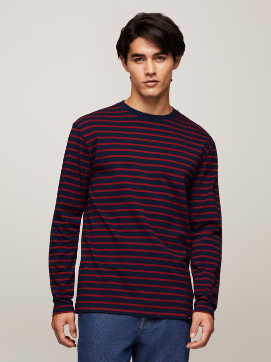 Breton Stripe Organic Cotton Long Sleeve T-Shirt