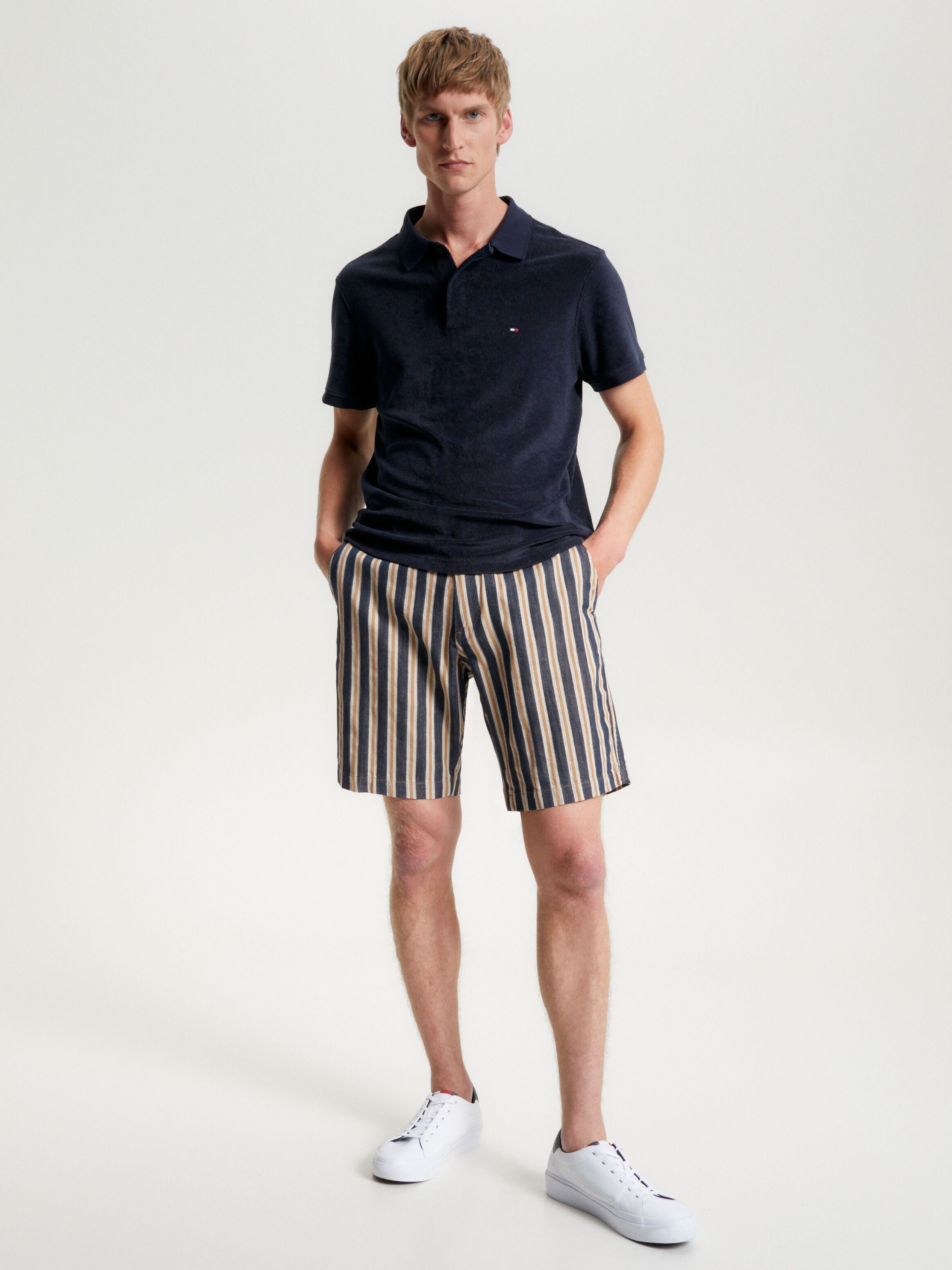 Harlem Stripe Relaxed Fit Shorts blue Tommy Hilfiger Taiwan