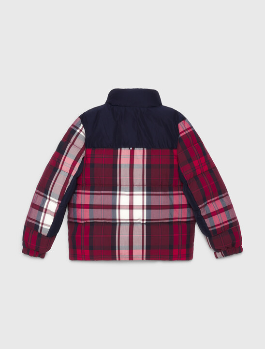 男童裝 Tommy 蘇格蘭格紋鋪棉外套
