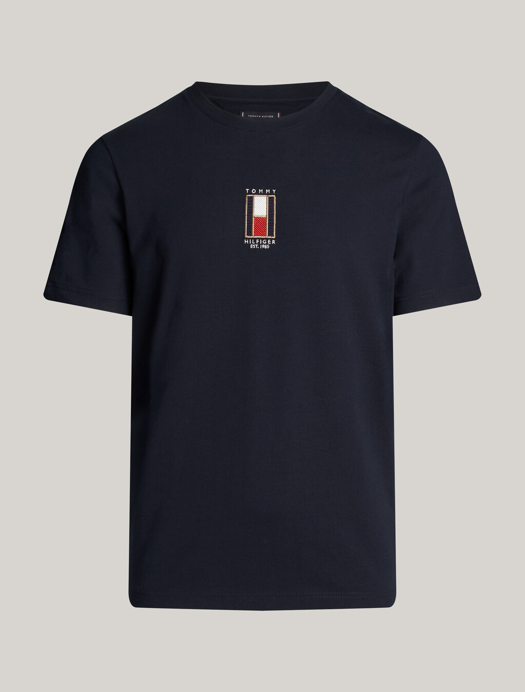 Vertical Flag Embroidery T-Shirt, Desert Sky, hi-res