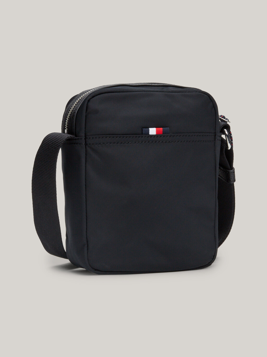 Logo Patch Small Reporter Bag, Black, hi-res