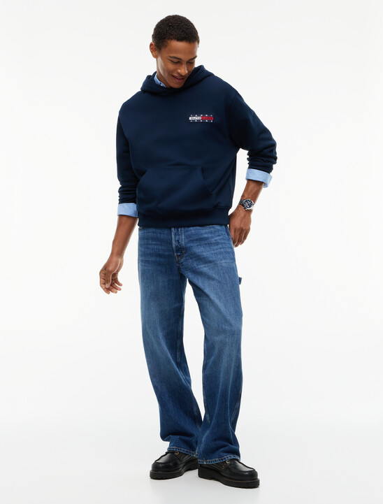Back Logo Relaxed Fleece Hoody