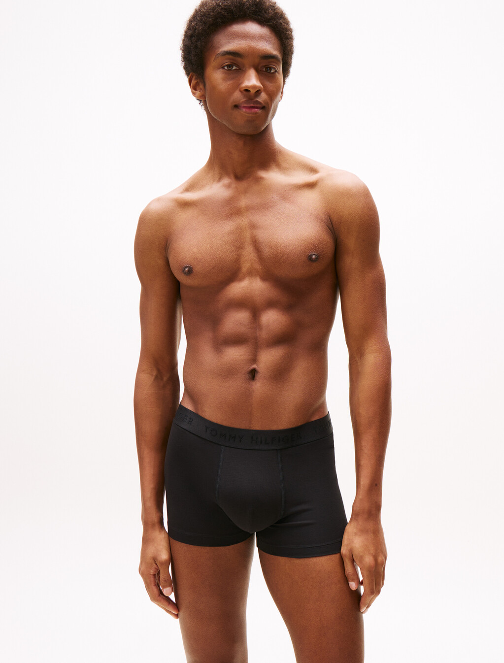 3 件裝同色系標誌平角內褲, Black/ Black/ Black, hi-res