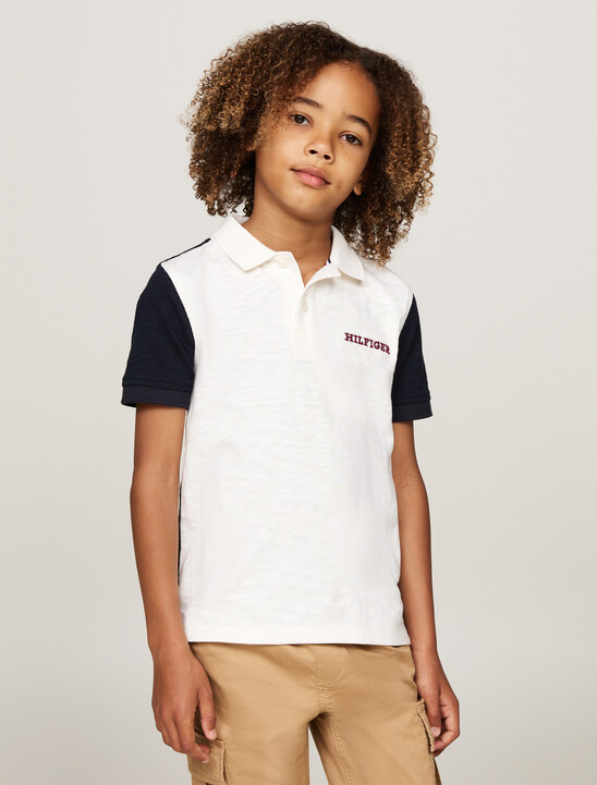 Hilfiger Monotype 拼色標準版型 Polo 衫