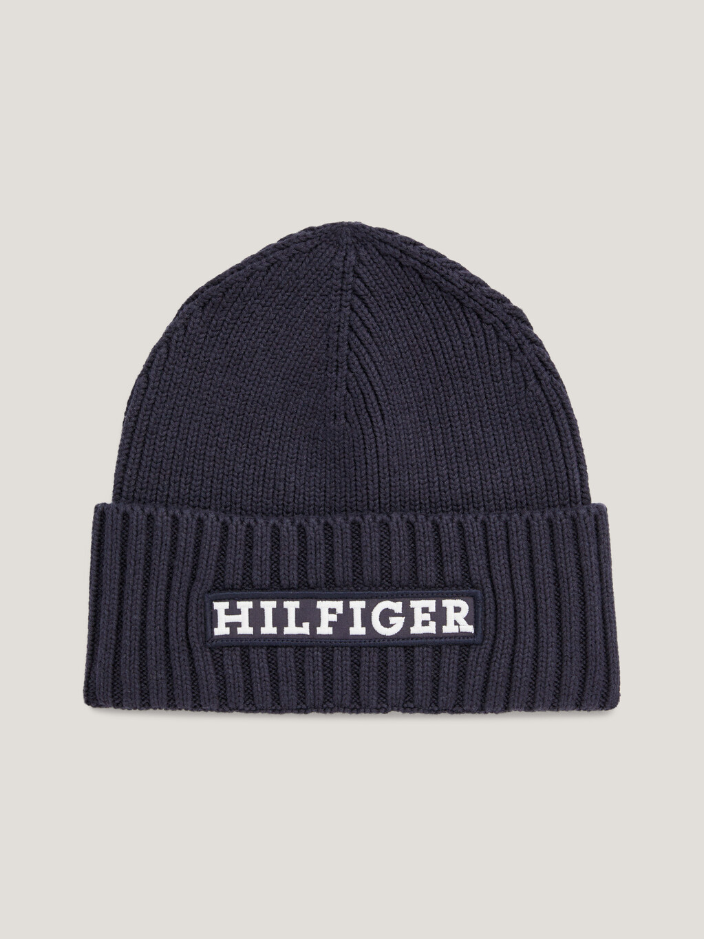 Hilfiger Monotype Logo Embroidery Beanie, Space Blue, hi-res