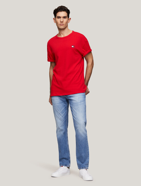 Badge Embroidery Crew Neck T-Shirt