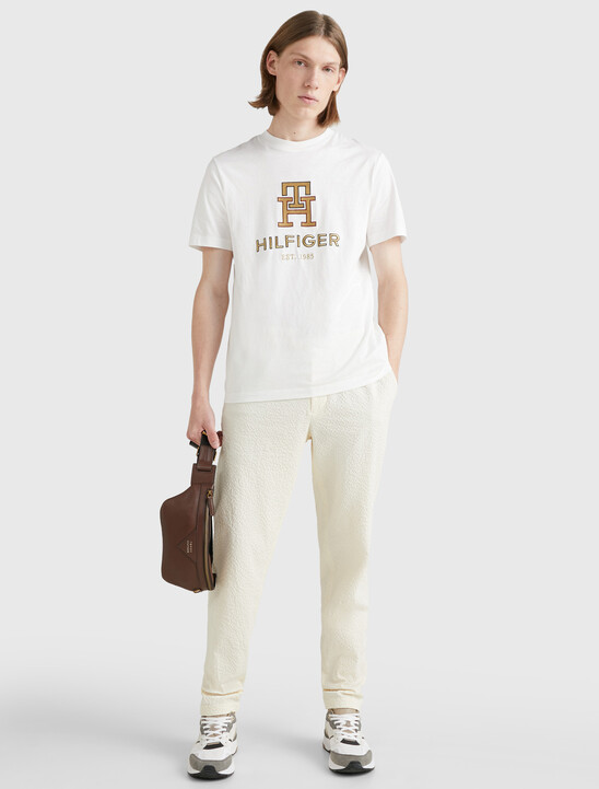Icons 金色 Monogram 刺繡 T 恤