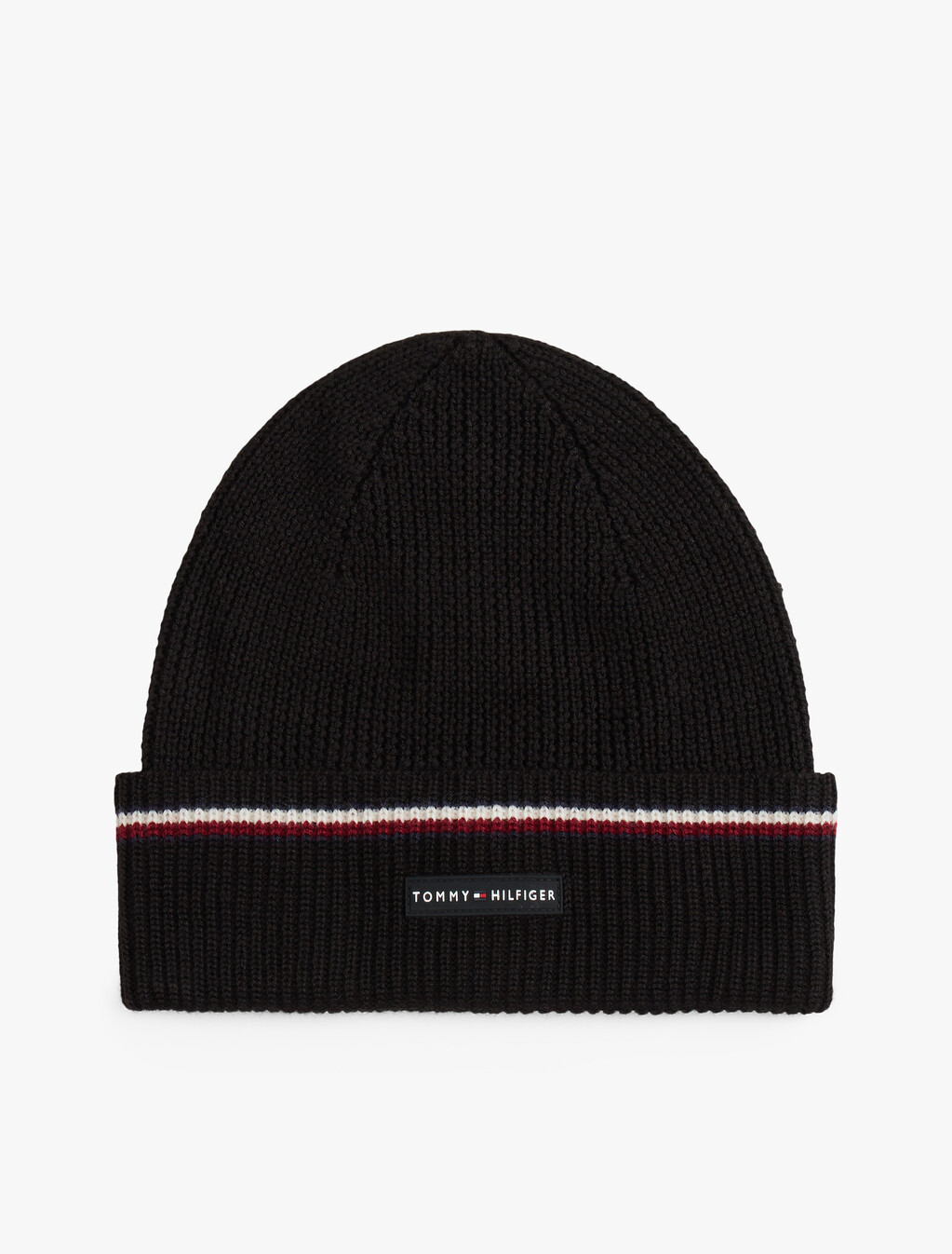 Rubberised Logo Beanie And Scarf Gift Set, Black, hi-res