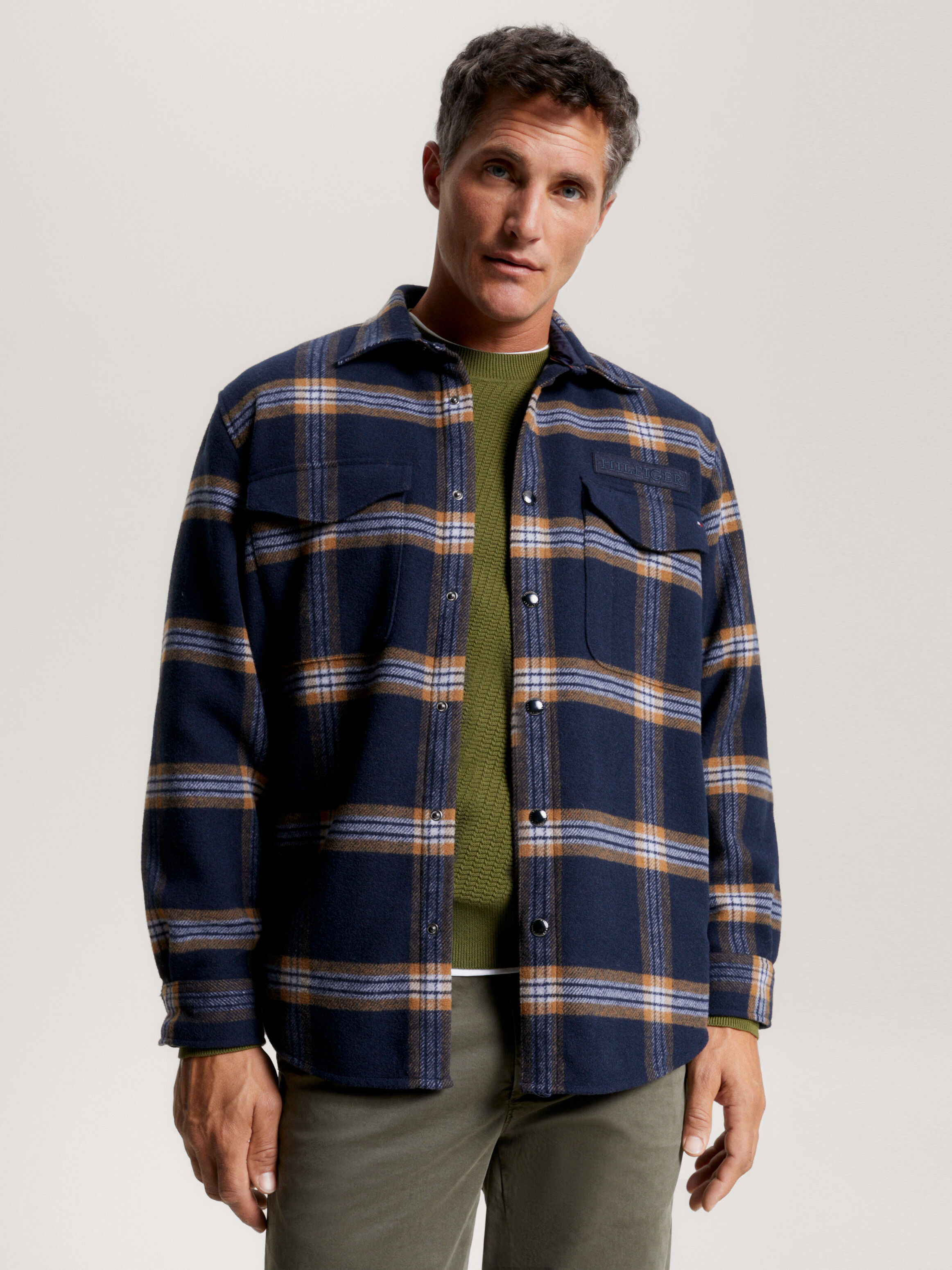 Tommy hilfiger flannel jacket outlet