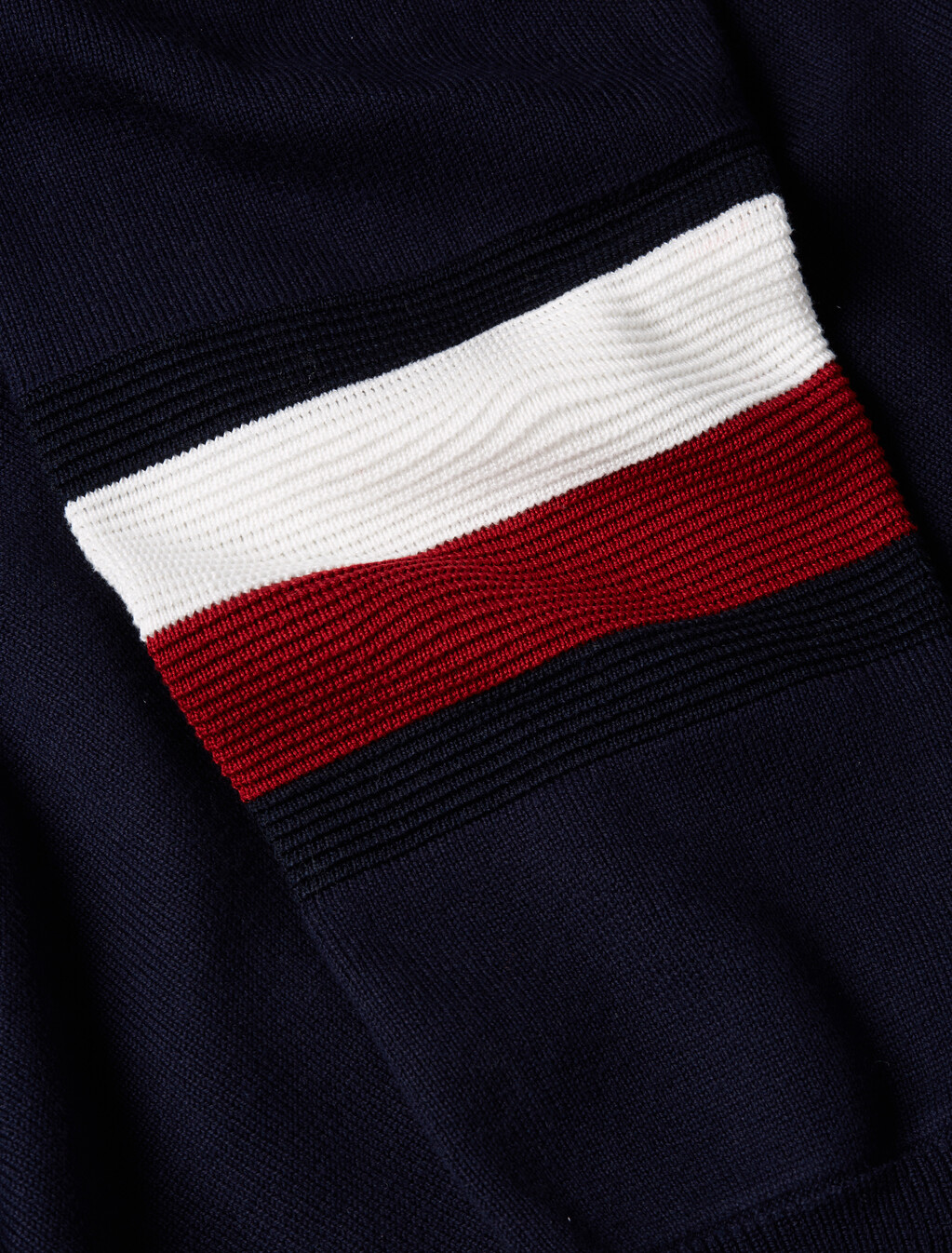 Stripe Sleeve Knit Jacket, Desert Sky, hi-res