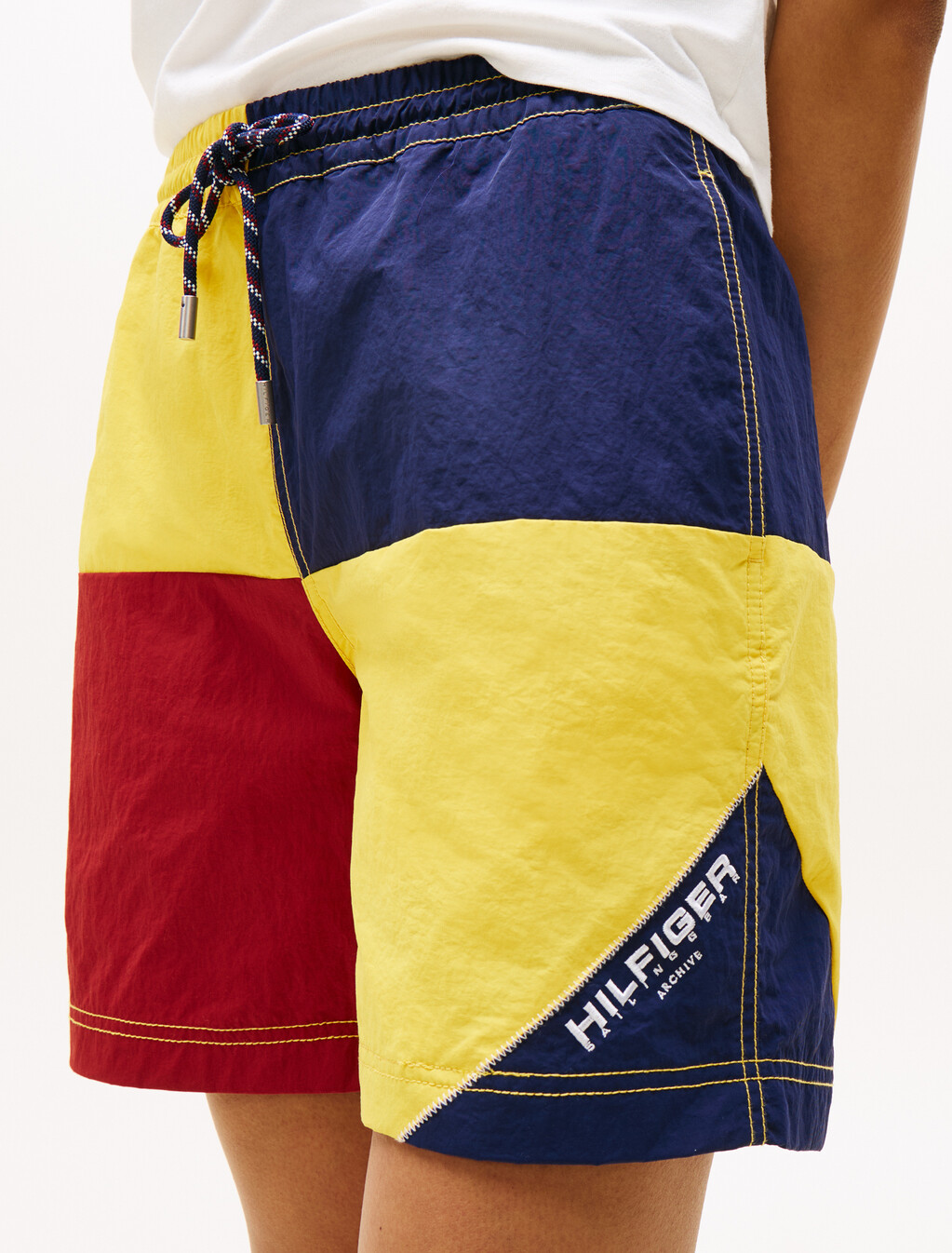 Hilfiger Sailing 航海風拼色短褲, Soft Sunflower / Multi, hi-res
