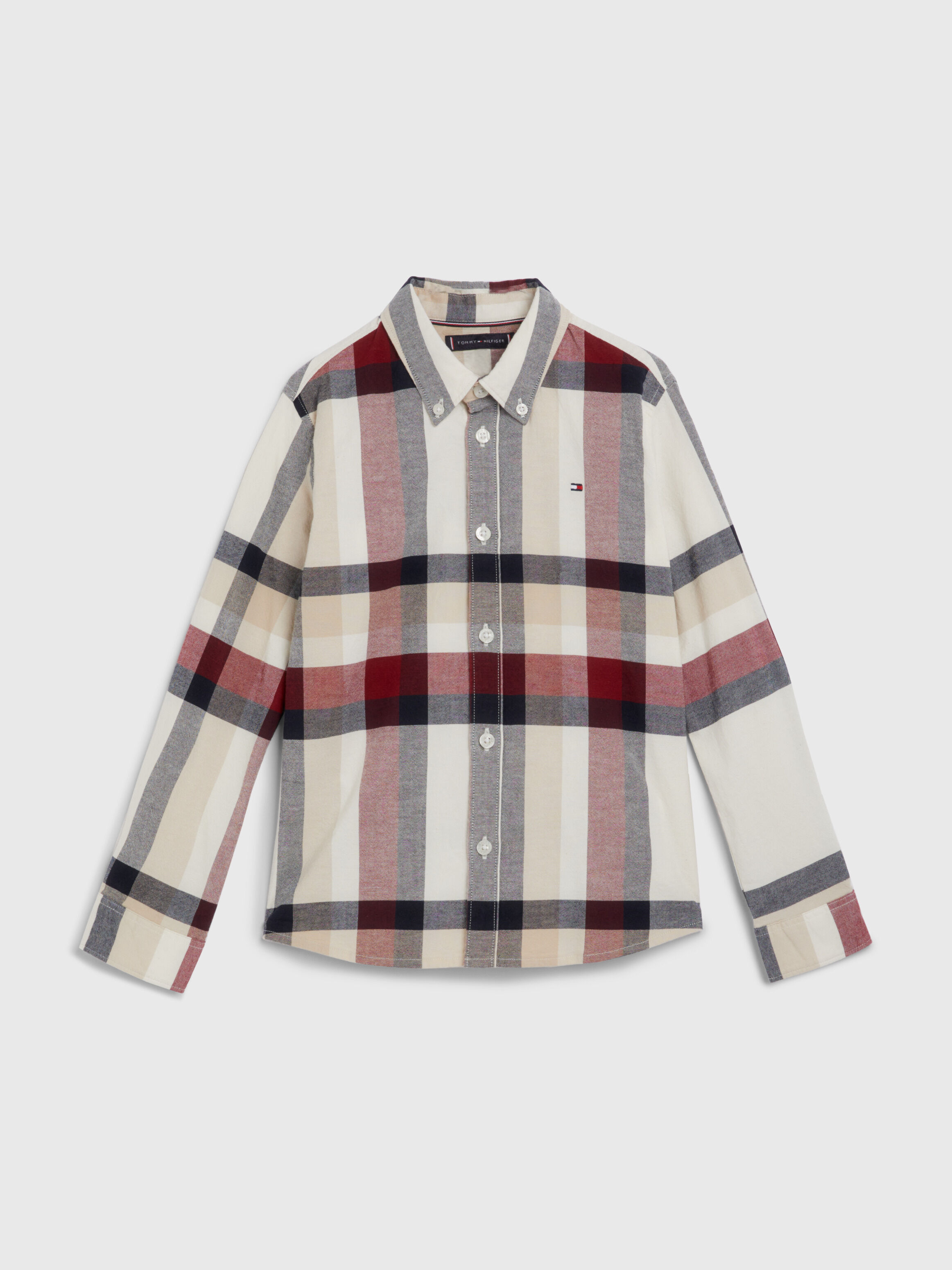 Global Stripe Check Shirt Tommy Hilfiger Taiwan