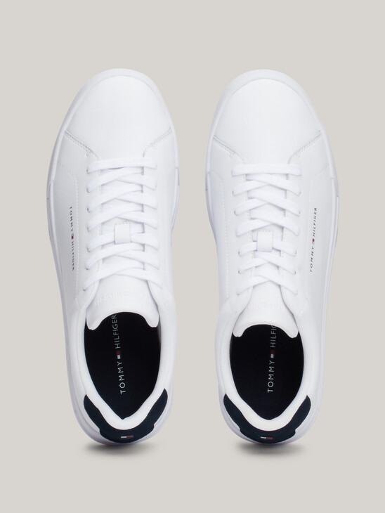 Pebble Grain Logo Court Trainers