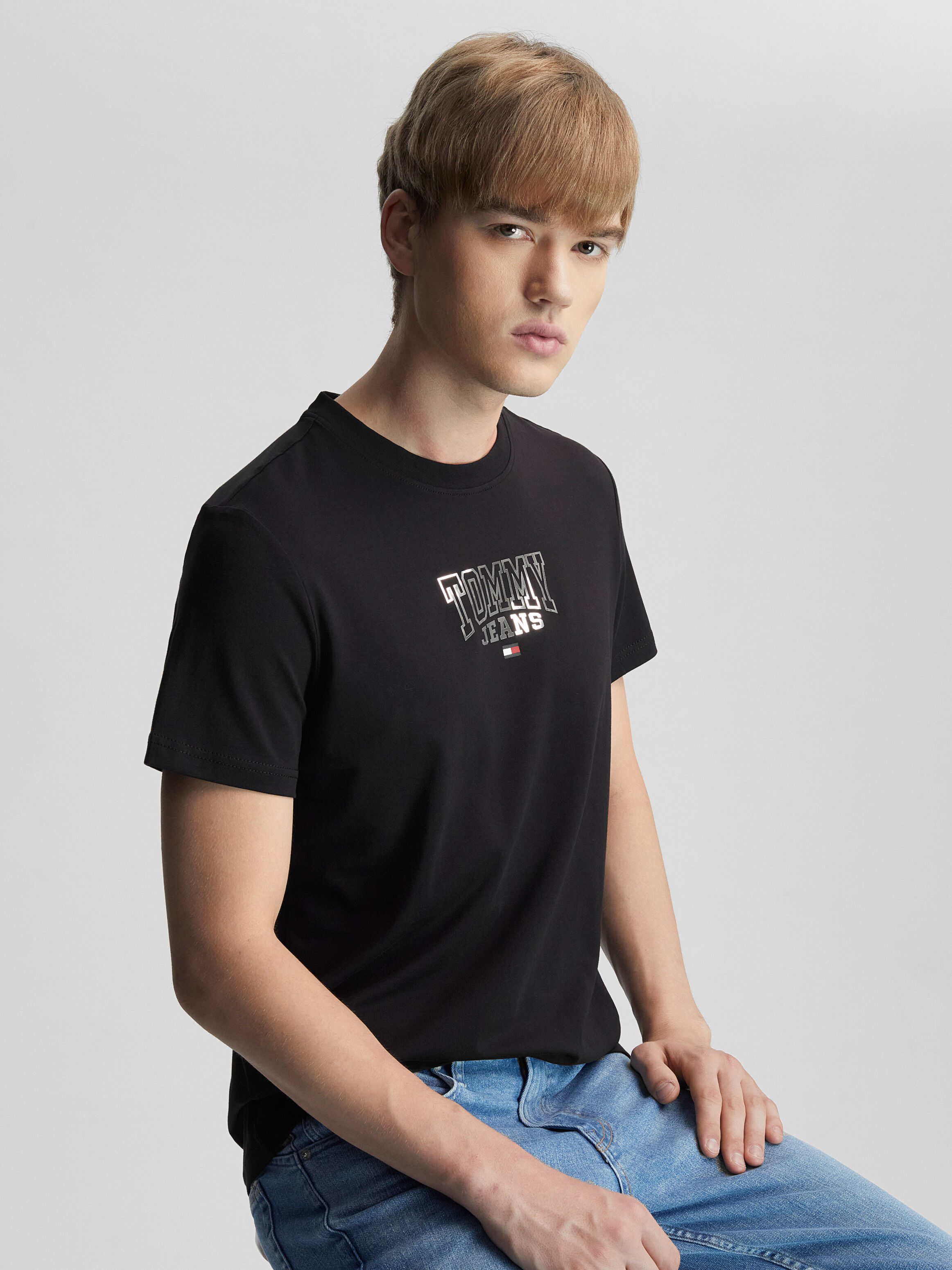 Tommy jeans black shirt clearance