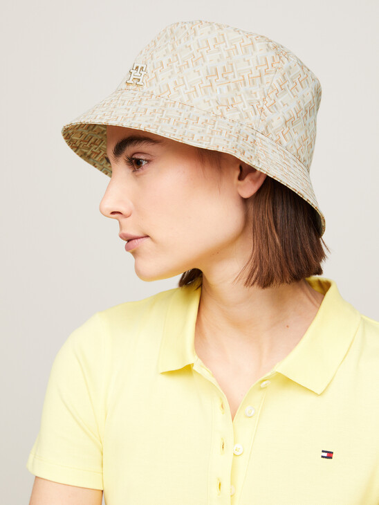 TH Monogram Plaque Bucket Hat