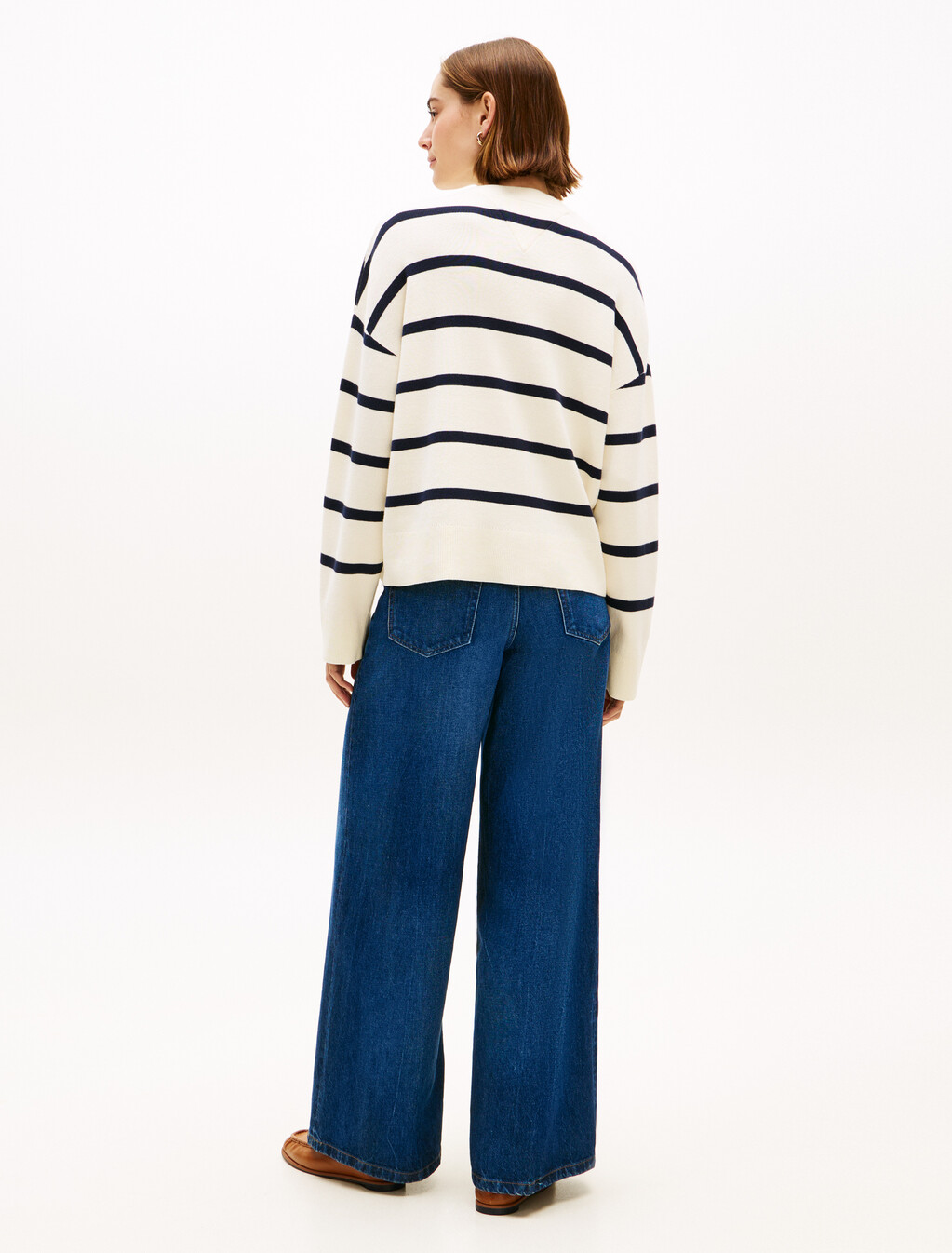 Premium Knit Logo Embroidery Relaxed Jumper, Big Stp Calico/Dark N Navy, hi-res