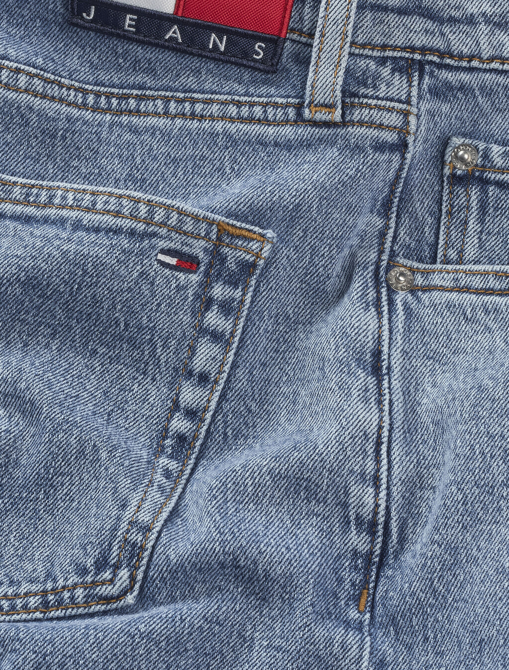 Isaac 寬鬆窄腳牛仔褲, Denim Medium, hi-res