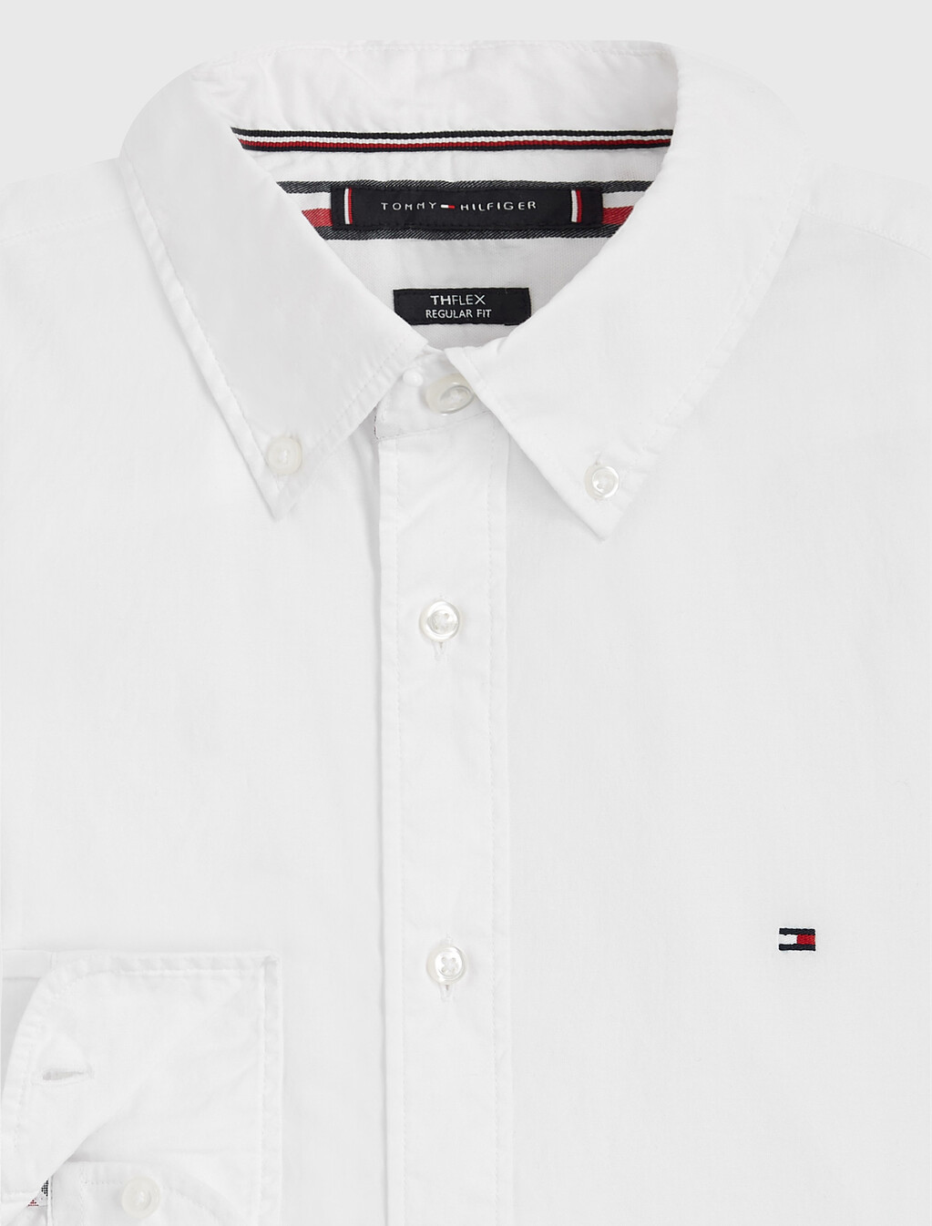 Core Flex 彈性府綢襯衫, White, hi-res