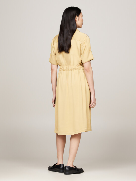 TH Monogram Stamp Midi Utility Dress