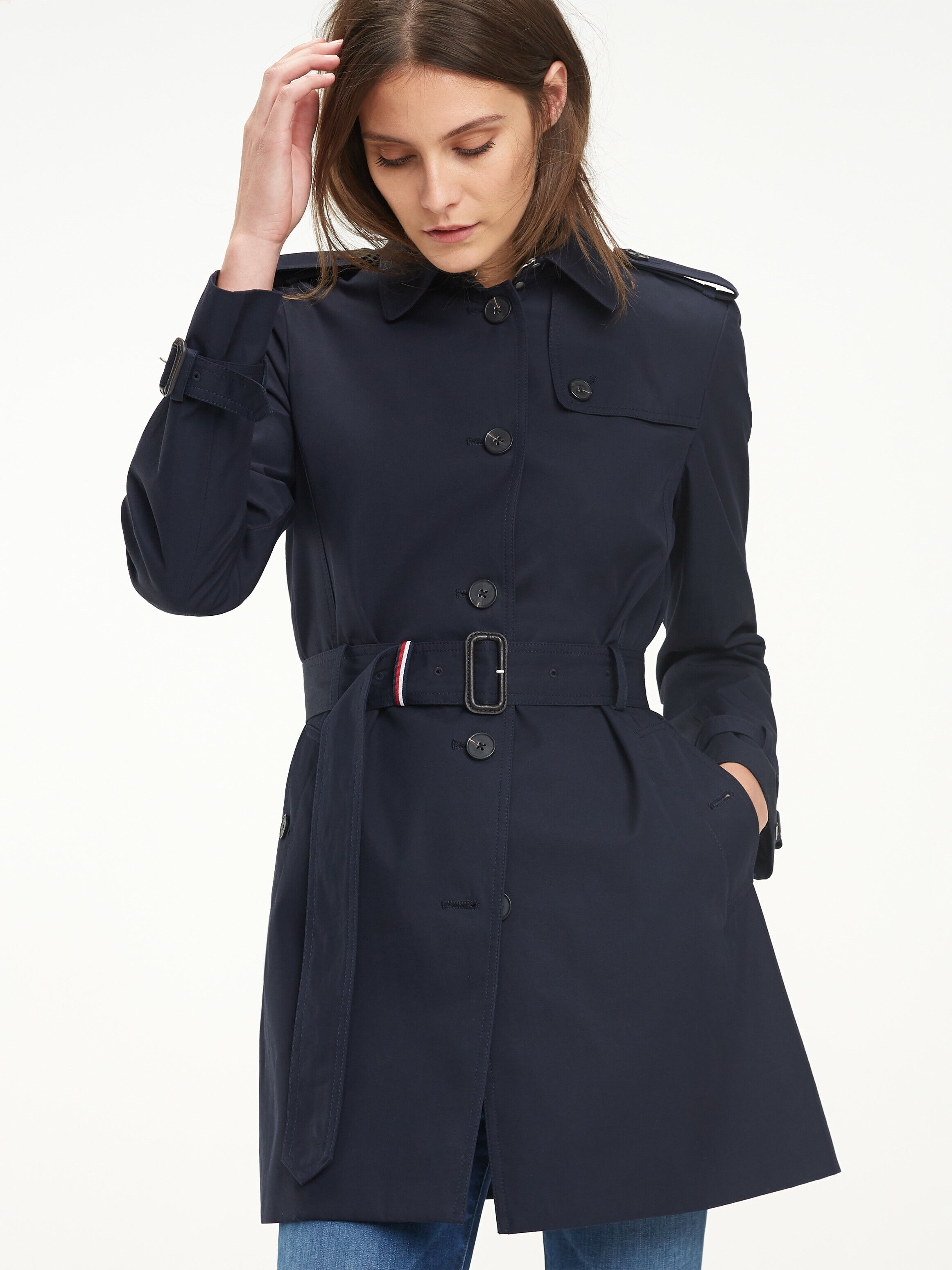 Heritage Single Breasted Trench blue Tommy Hilfiger Taiwan