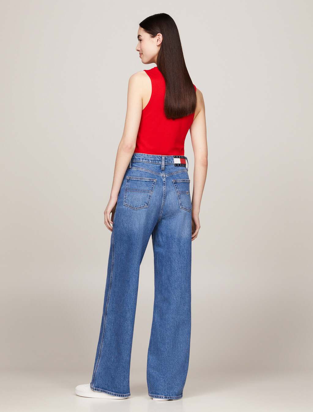 Claire High Rise Wide Leg Faded Jeans, Denim Medium, hi-res