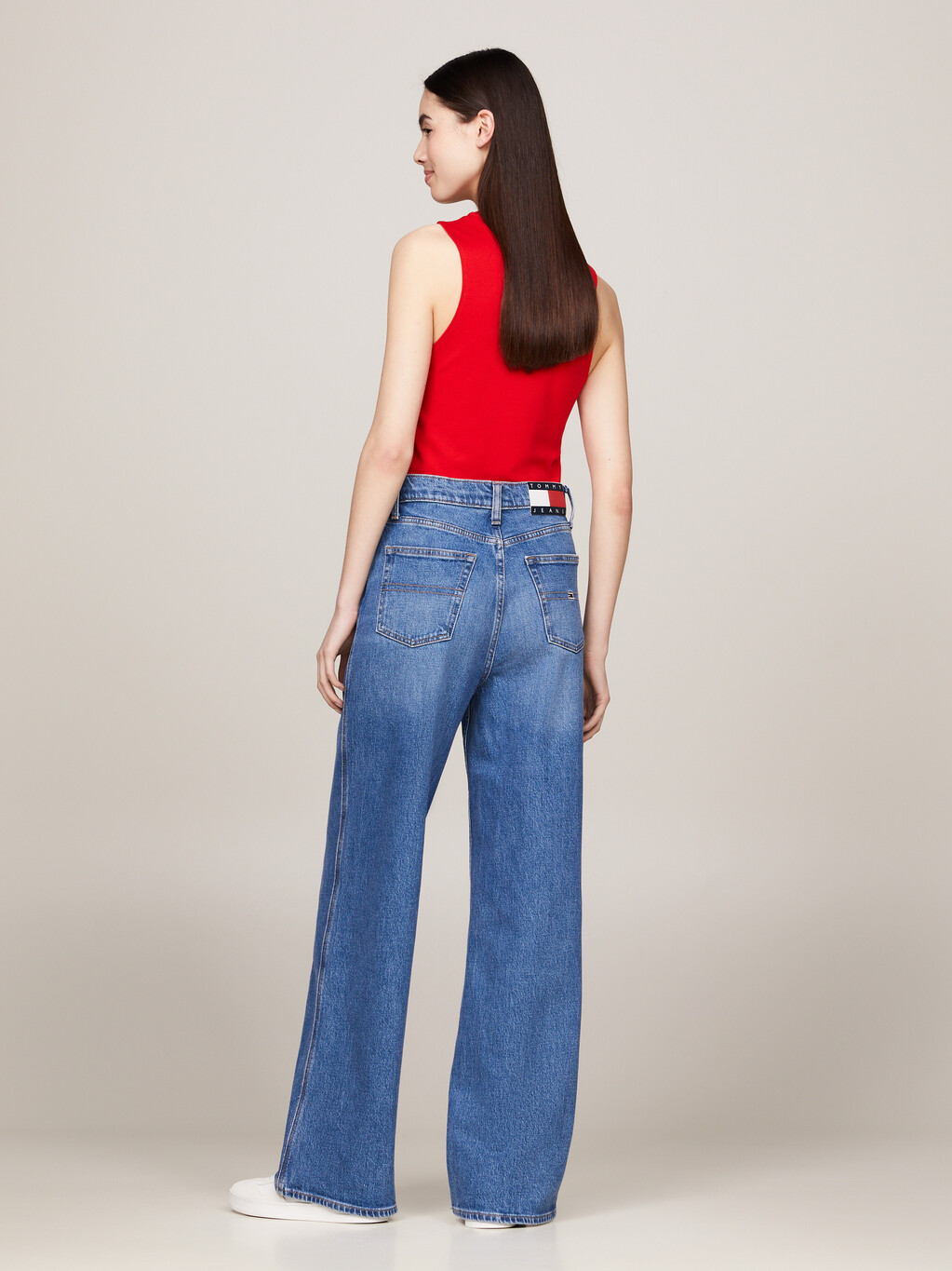 Claire High Rise Wide Leg Faded Jeans, Denim Medium, hi-res
