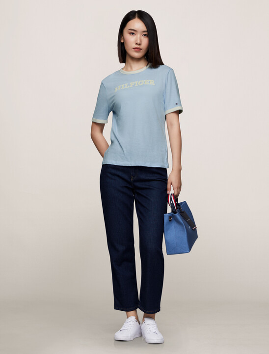 Hilfiger Monotype Flocked Logo T-Shirt