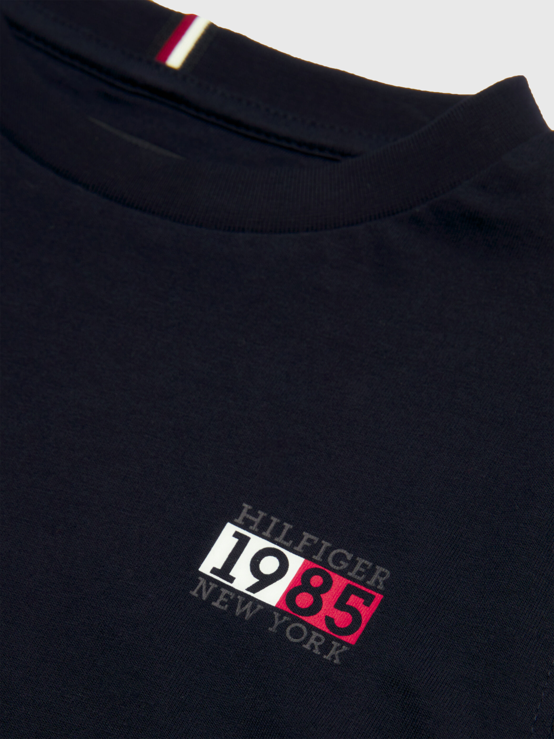 Tommy logo long sleeve tee hot sale