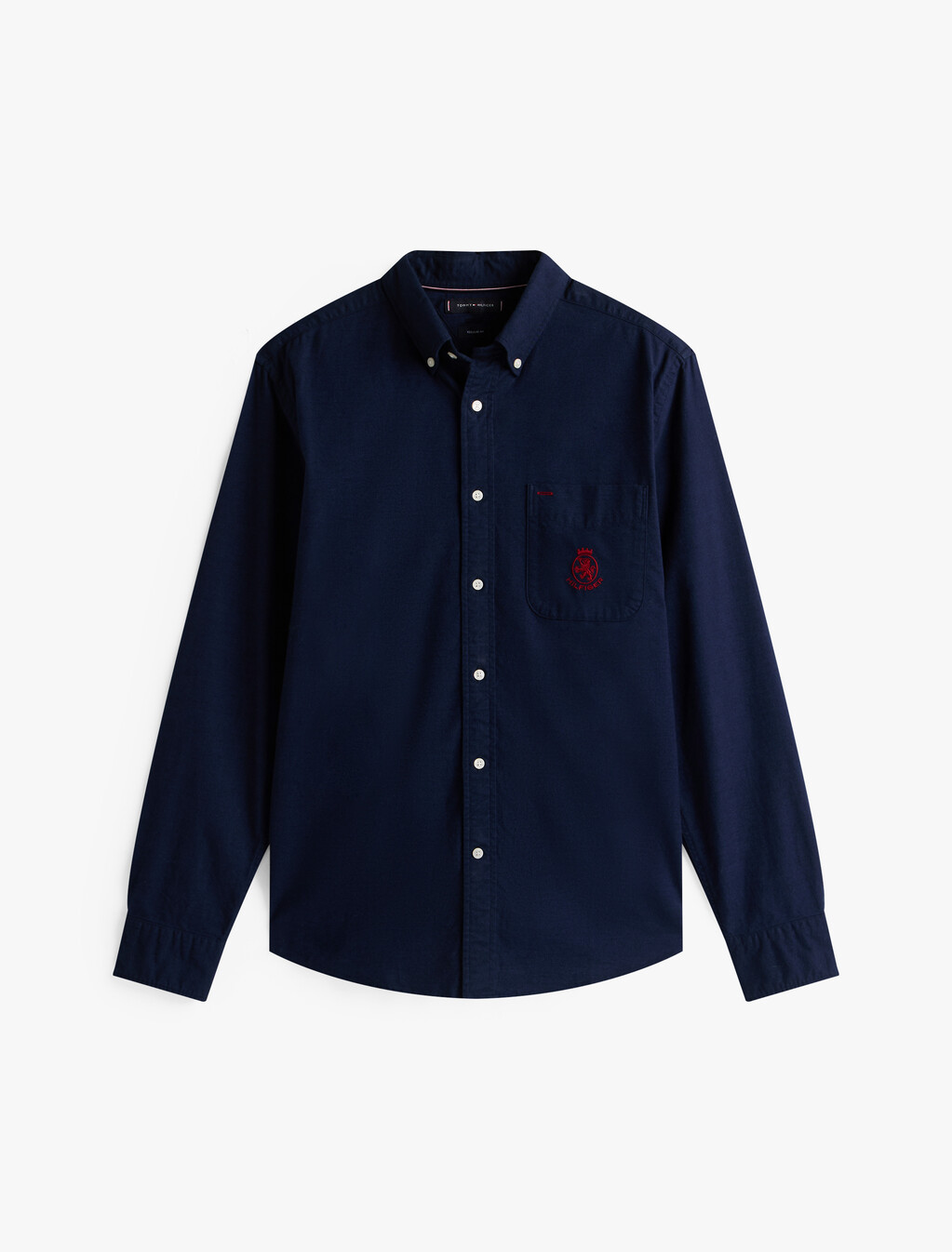 標準版型拉絨牛津襯衫, Preppy Navy, hi-res