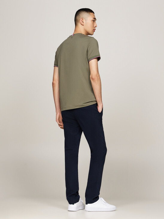 Tipped Cuff Slim Fit T-Shirt