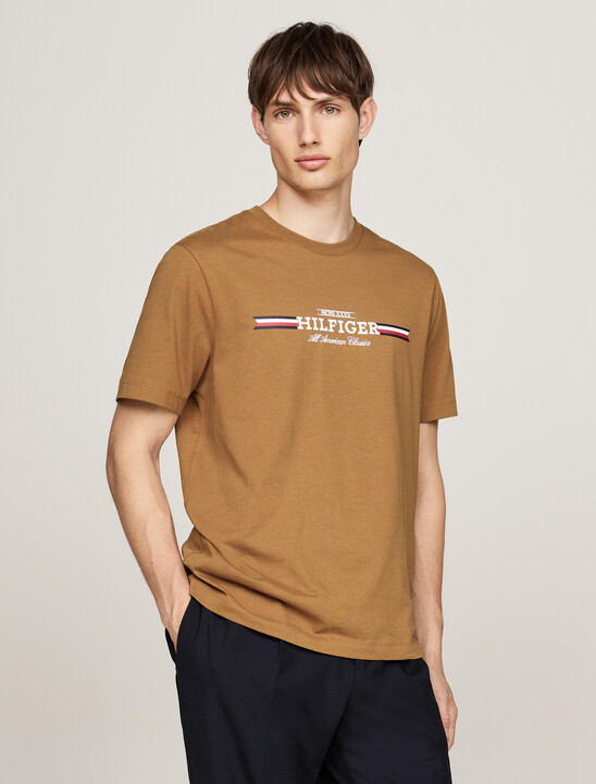 Chest Logo T-Shirt, Country Brown Chest Logo T-Shirt