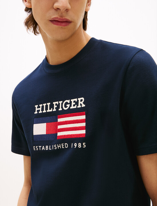 Americana Monotype Flag Box T-Shirt, Desert Sky Americana Monotype Flag Box T-Shirt