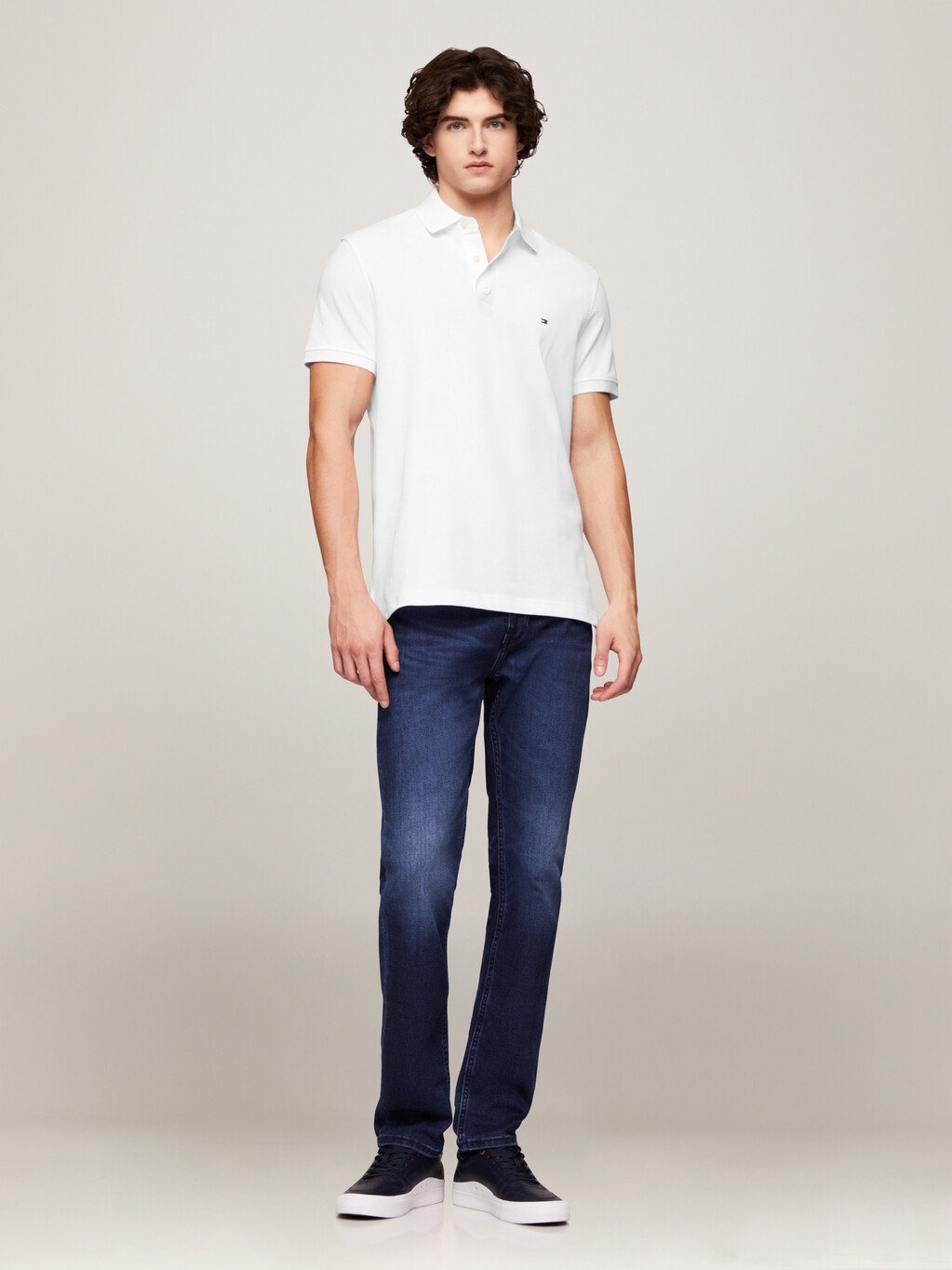 1985 Collection Slim Fit Polo, White, hi-res