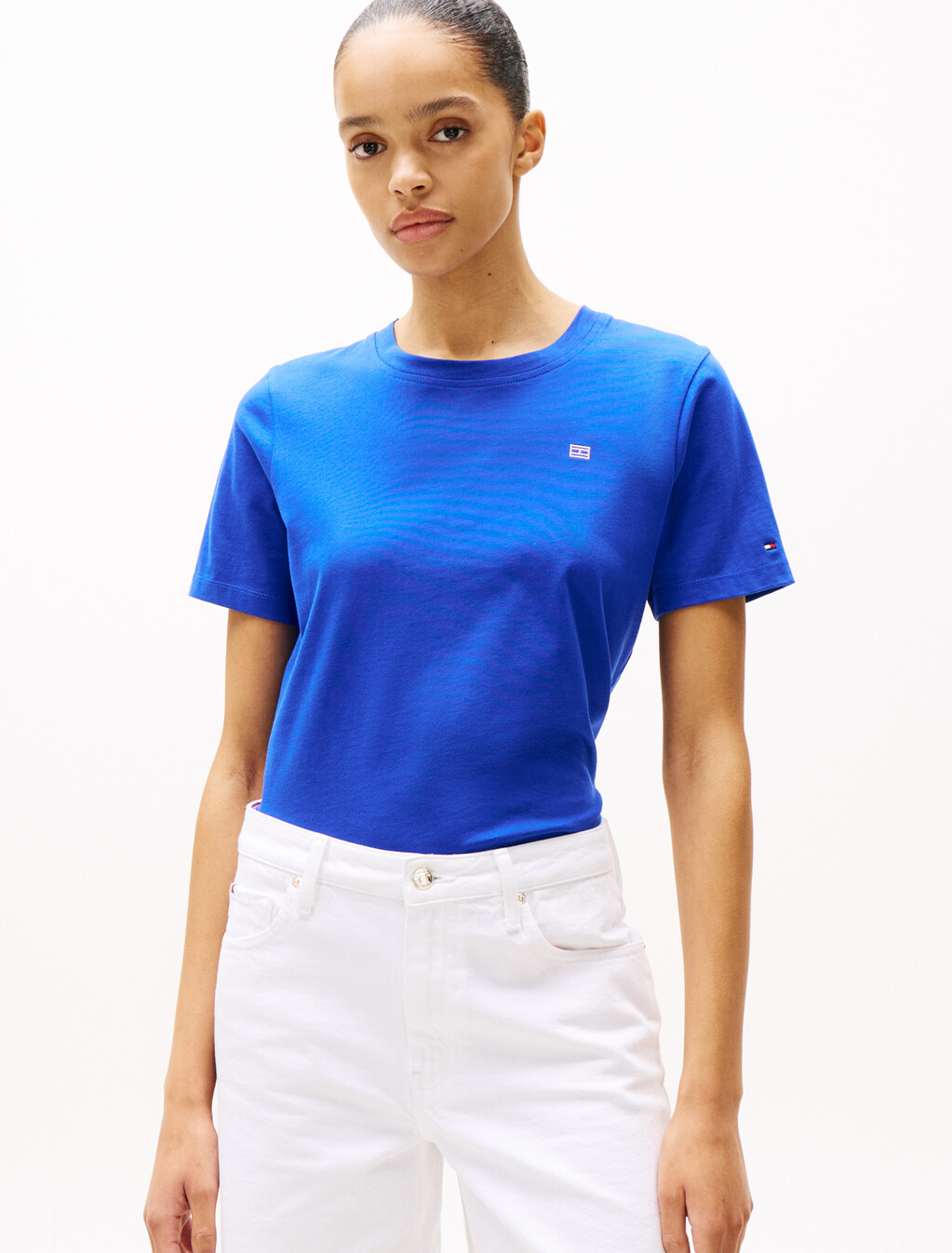 Contrast Flag T-Shirt, Noble Blue, hi-res