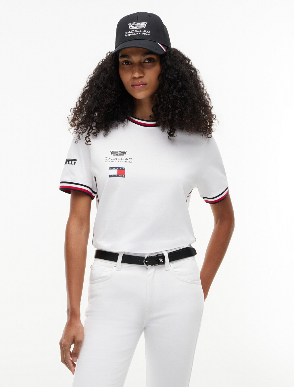TH x Cadillac Formula 1&reg; Team Replica T-Shirt, White, hi-res