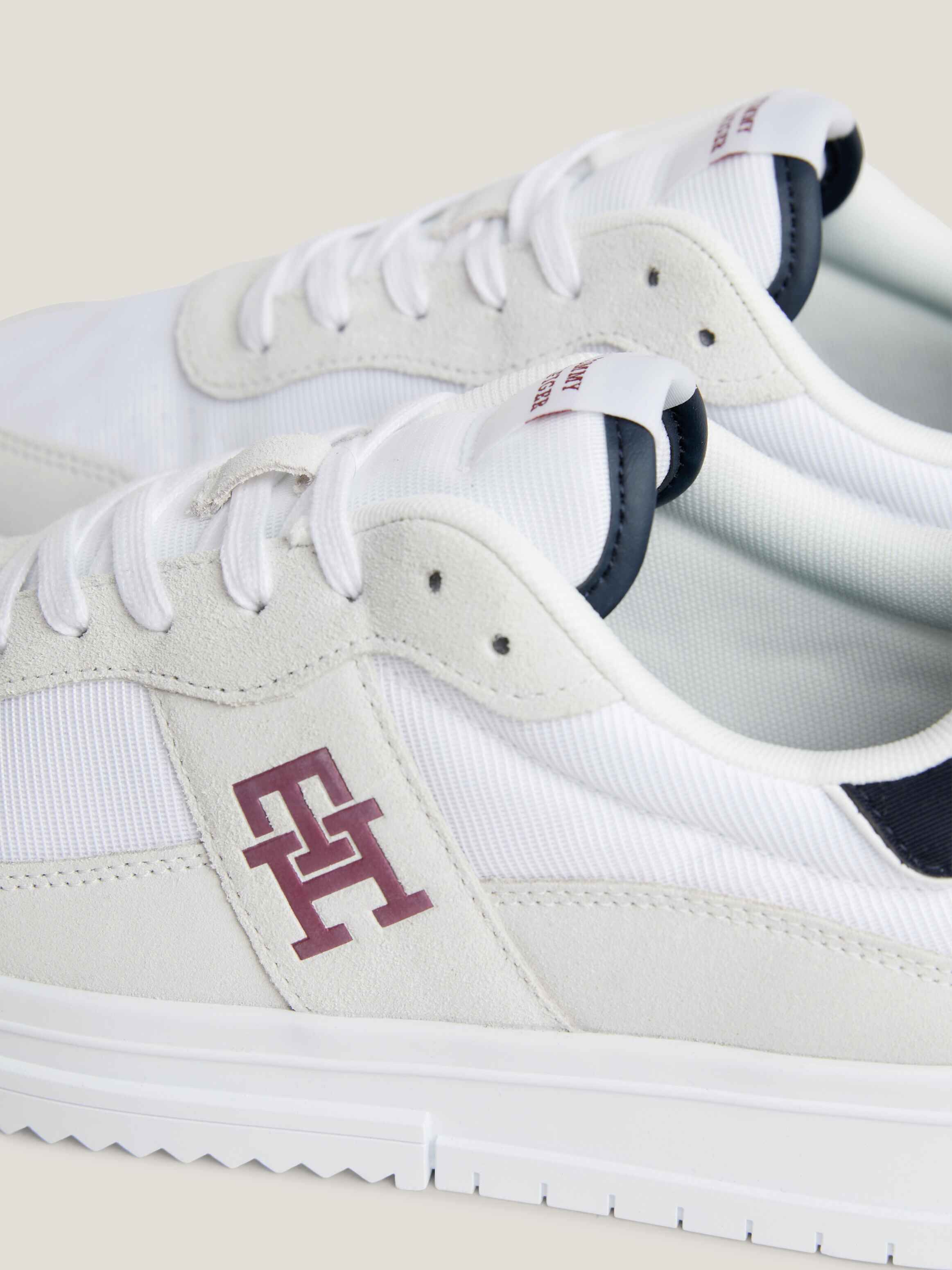 Leather Lace Up Cupsole Trainers Tommy Hilfiger Taiwan
