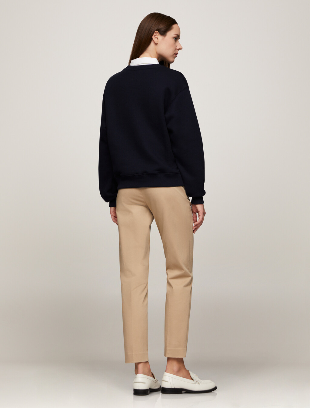 Script Logo Crew Neck Sweatshirt, Desert Sky, hi-res