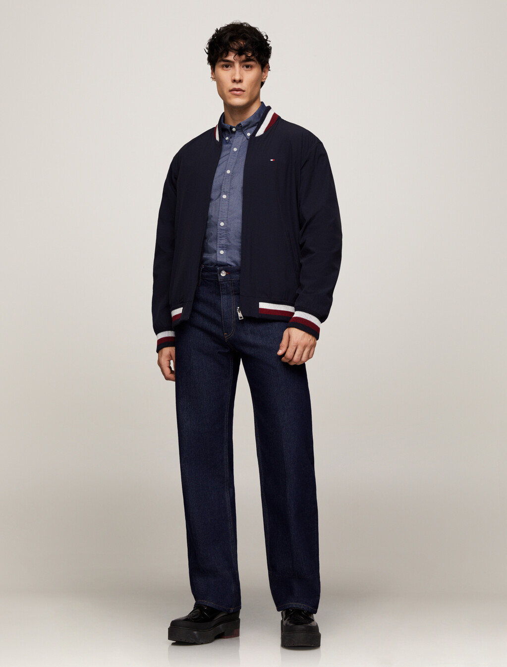 Organic Cotton Oxford Shirt, Desert Sky, hi-res
