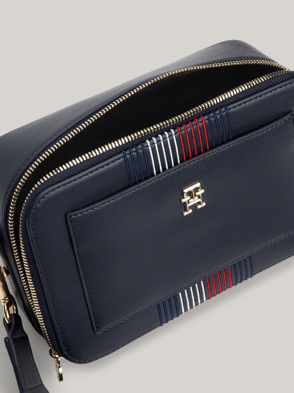 Corporate Double Zip Crossover Camera Bag, Space Blue, hi-res
