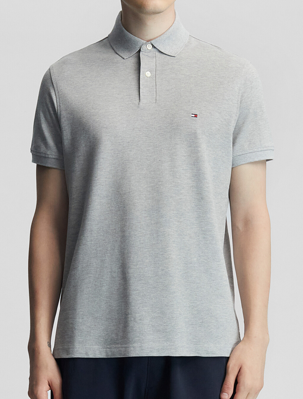 1985 系列標準版型 Polo 衫, Light Grey Heather, hi-res