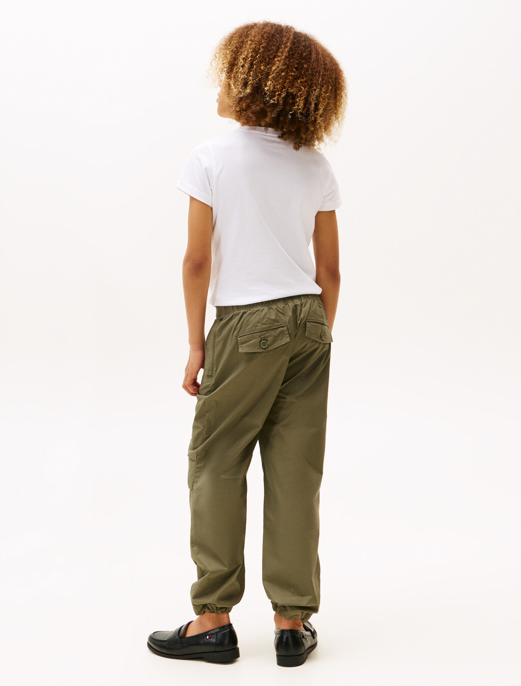 男童裝降落傘長褲, Battle Green, hi-res