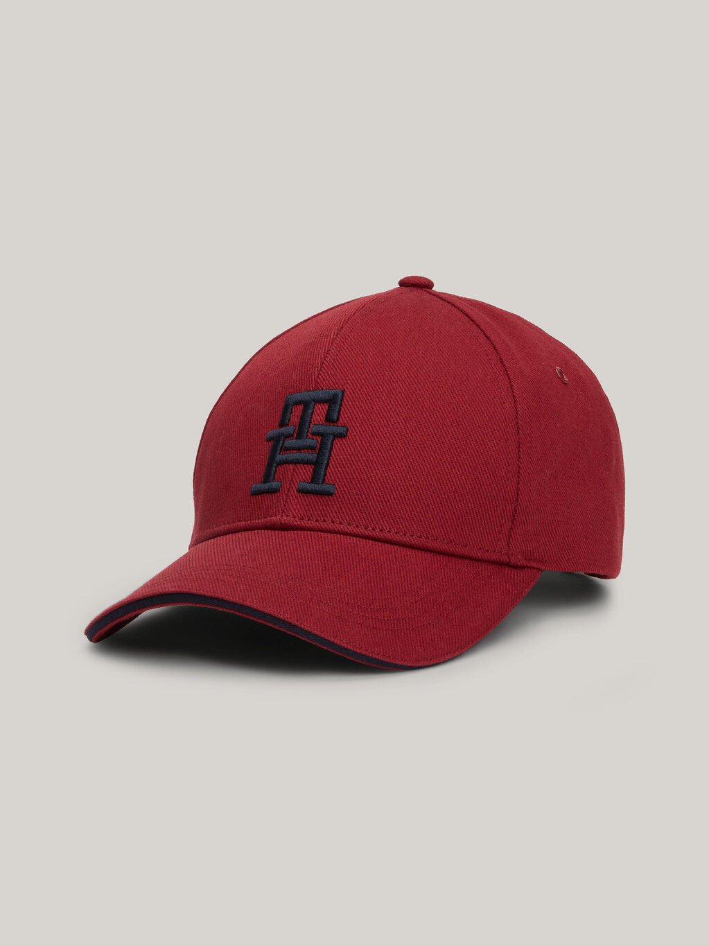 TH Monogram Embroidery Six-Panel Cap, Rouge, hi-res