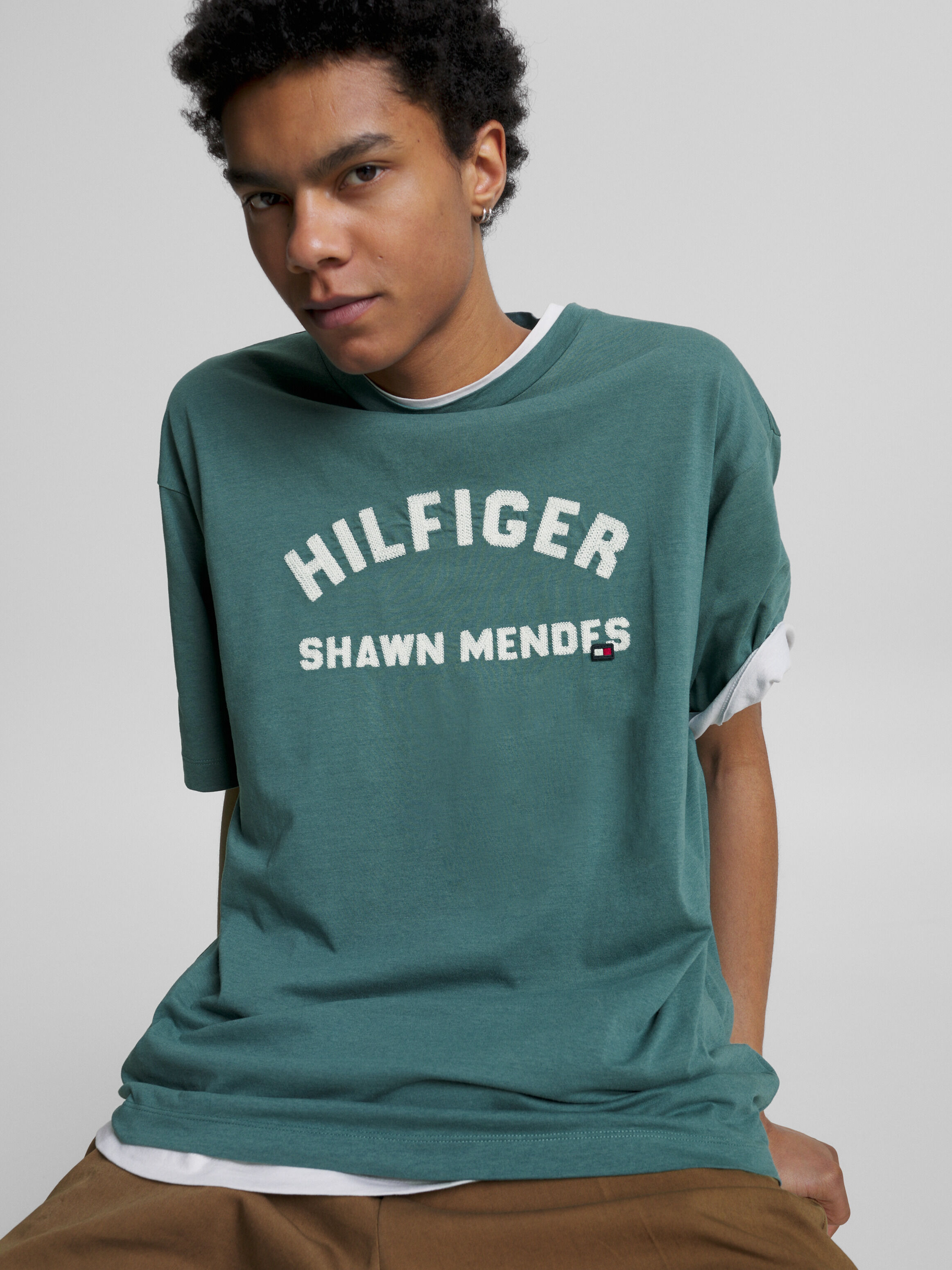 Tommy Hilfiger X Shawn Mendes Archive T Shirt green Tommy