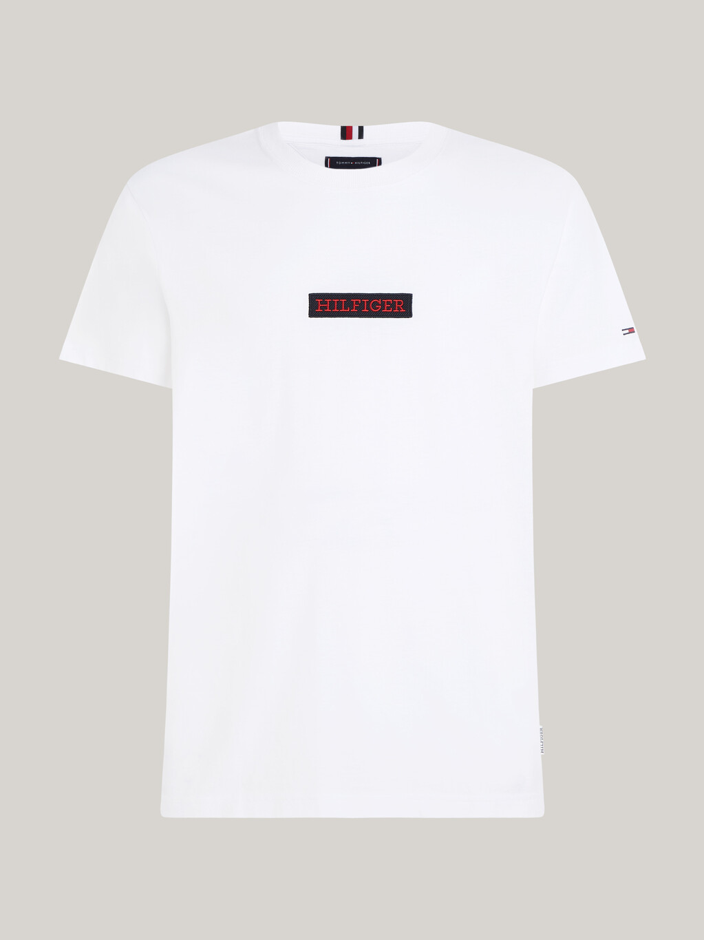 Hilfiger Monotype Logo印章 T 恤, White, hi-res